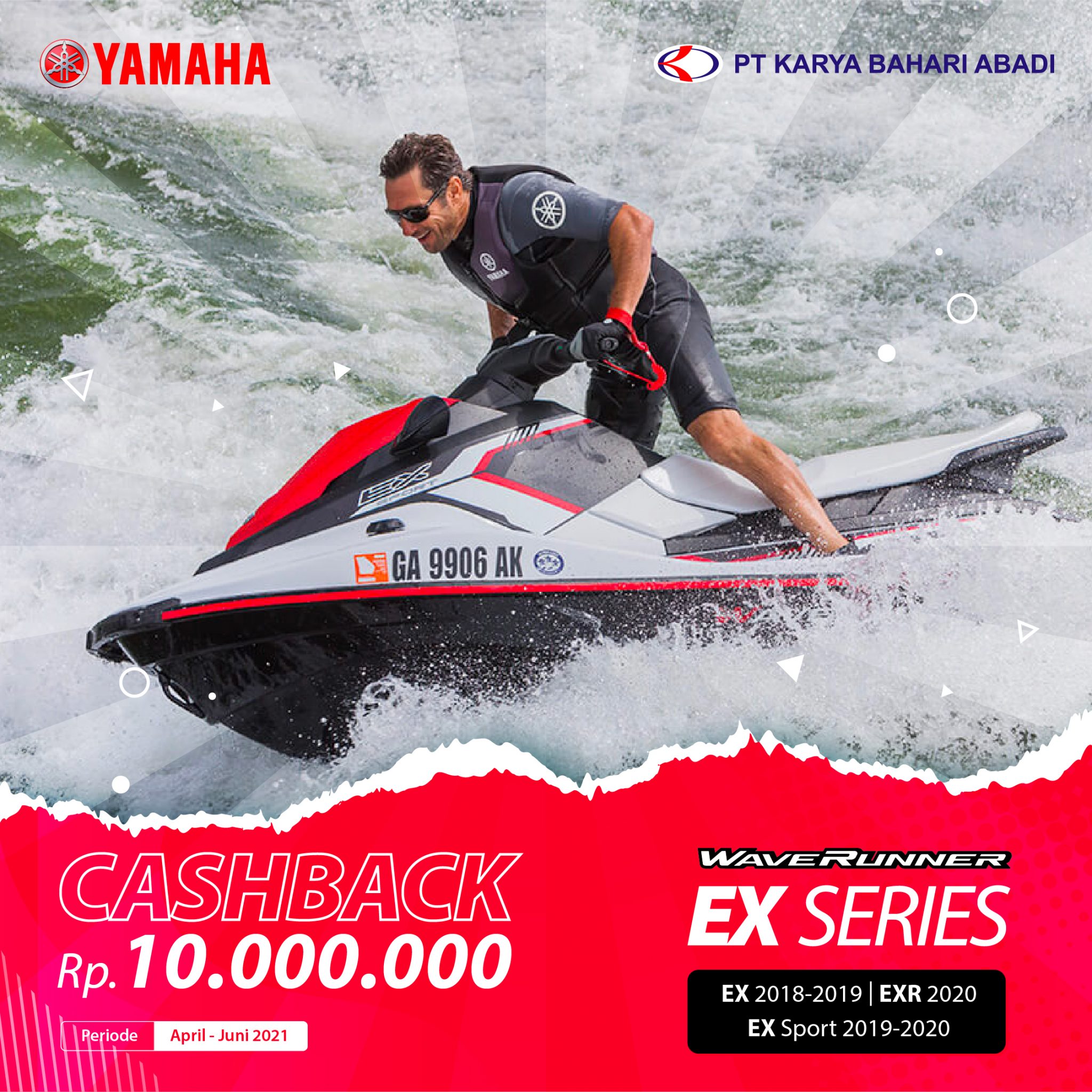 Cashback Rp. 10.000.000,- For Yamaha Waverunner EX Purchase | Karya